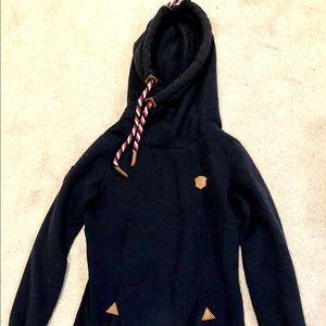 Name tank tall length hoodie.